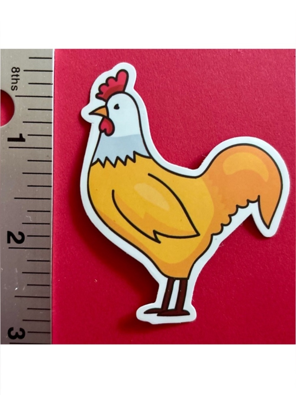 10/$10 Chicken Rooster Aesthetic Vinyl Sticker Waterproof Water Bottle Laptop